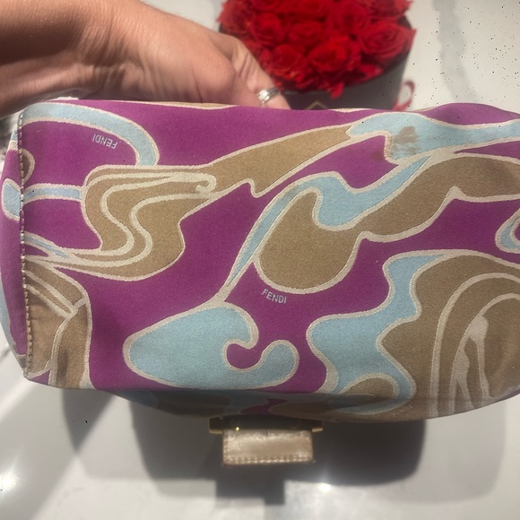 Fendi Purple and Blue Shoulder Bag - Picture 4 of 4